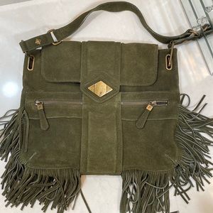 Rachel Zoe Forest green Suede Bag